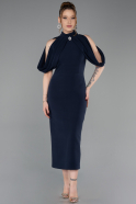 Tenue De Soirée Midi Bleu Marine ABK2517