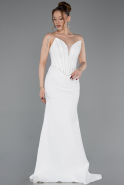 Robe de Soirée Longue Blanc ABU5568