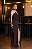 Robe de Soirée Longue Brun ABU6051