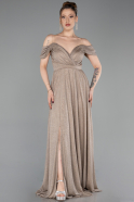 Robe de Soirée Longue Or ABU6107