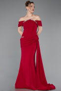 Robe De Soirée Longue Rouge ABU6001