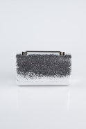 Sac de Soirée Luxe Cristal Argent KC421
