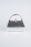 Sac de Soirée Luxe Cristal Argent KC752