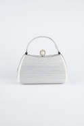 Sac de Soirée Luxe Argent KC752