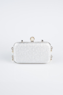 Sac de Soirée Luxe A motifs Argent KC714