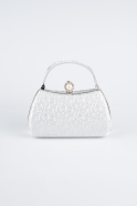 Sac de Soirée Luxe A motifs Argent KC752