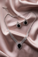 Set D'Accessoires Argent-Noir UK966