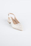 Chaussure de soirée Perlé Vison AB2100