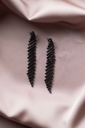Boucle d'Oreille Noir UKP1181