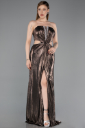 Robe de Soirée Longue Brun ABU6127