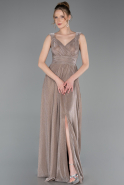 Robe De Soirée Longue Bronze ABU6045