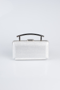 Sac de Soirée A motifs Argent SH861