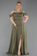 Robe Grande Taille Longue Kaki ABU6185