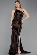 Robe De Soirée Longue Brun ABU5022