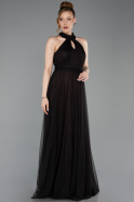 Robe De Soirée Grande Taille Longue Brun ABU3253