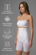 Gaine Ventre Plat & Taille Galbée Blanc EM2928