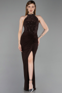 Robe de Soirée Longue Brun ABU6215
