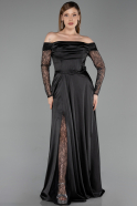 Robe de Soirée Longue Noir ABU6219