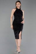 Robe de Cérémonie Midi Noir ABK2635