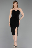 Robe de Cérémonie Midi Noir ABK2637
