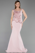Robe de Soirée Longue Poudre ABU6225