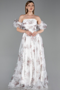 Robe de Soirée Longue Brun ABU6228
