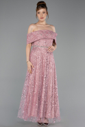 Robe de Cérémonie Midi Perlé Poudre ABK2639