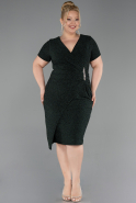 Robe De Invitation Grande Taille Midi Émeraude ABK2641