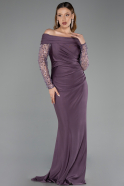 Robe de Soirée Longue Lavande ABU6273
