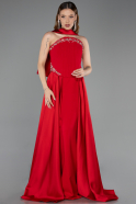 Robe de Soirée Longue Rouge ABU6279