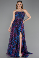 Robe de Soirée Longue Fushia ABU6259