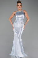 Robe de Soirée Longue Bleu clair ABU6295