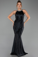 Robe de Soirée Longue Noir ABU6295