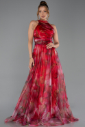 Robe de Soirée Longue Fushia ABU6294
