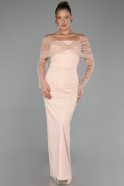 Robe De Soirée Perlé Longue Or ABU5550