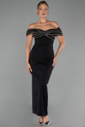 Robe De Soirée Midi Noir ABK2658