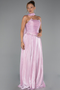Robe de Soirée Longue Mousseline Poudre ABU6322