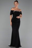 Robe de Soirée Longue Noir ABU6324