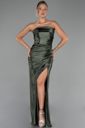 Robe de Soirée Longue Kaki ABU4944