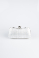 Sac de Soirée Luxe Coupe Au Laser Argent SH855