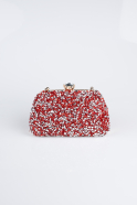 Sac De Soirée Luxe Satin Rouge SH849