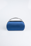 Sac De Soirée Luxe Satin Bleu Marine V351
