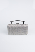 Sac de Soirée Luxe Coupe Au Laser Platine SH857