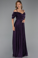 Robe de Soirée Grande Taille Longue Violet ABU6333