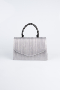 Sac de Soirée Luxe Coupe Au Laser Platine KC267