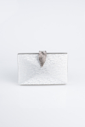 Sac de Soirée Luxe A motifs Argent KC713