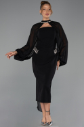 Robe De Soirée Midi Noir ABK2664