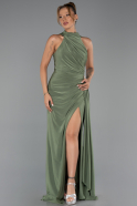 Robe de Soirée Longue Kaki ABU5918