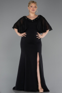 Robe De Soirée Grande Taille Longue Noir ABU6353