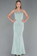 Robe de Soirée Longue Menthe ABU6366